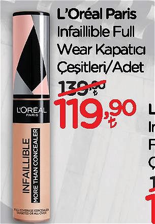 Loreal Paris Infaillible Full Wear Kapatıcı Çeşitleri/Adet image