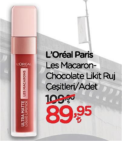 Loreal Paris Les Macaron-Chocolate Likit Ruj Çeşitleri/Adet image