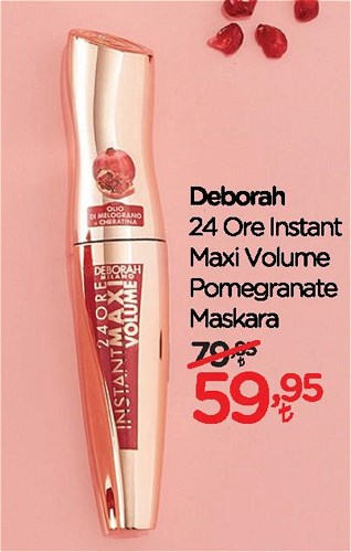 Deborah 24 Ore Instant Maxi Volume Pomegranate Maskara image