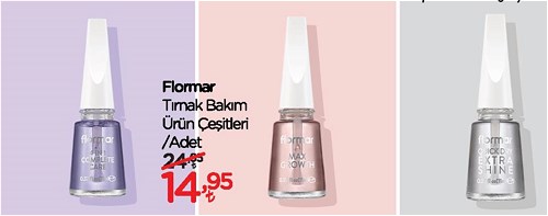 Flormar Tırnak Bakım Ürün Çeşitleri/Adet image