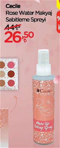 Cecile Rose Water Makyaj Sabitleme Spreyi image