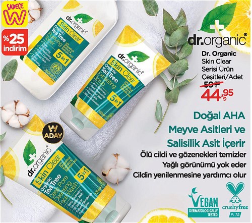 Dr.Organic Skin Clear Serisi Ürün Çeşitleri/Adet image