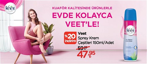 Veet Sprey Krem Çeşitleri 150 ml image