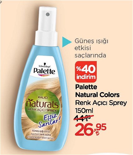 Palette Natural Colors Renk Açıcı Sprey 150 ml image