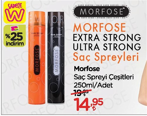 Morfose Saç Spreyi Çeşitleri 250 ml image