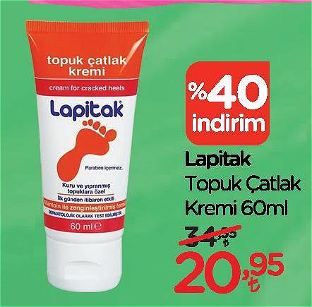 Lapitak Topuk Çatlak Kremi 60 ml image