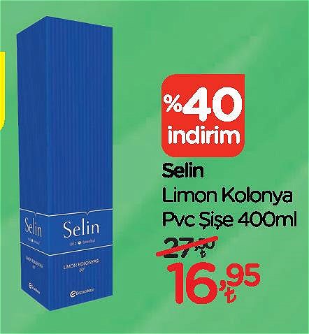 Selin Limon Kolonya Pvc Şişe 400 ml image