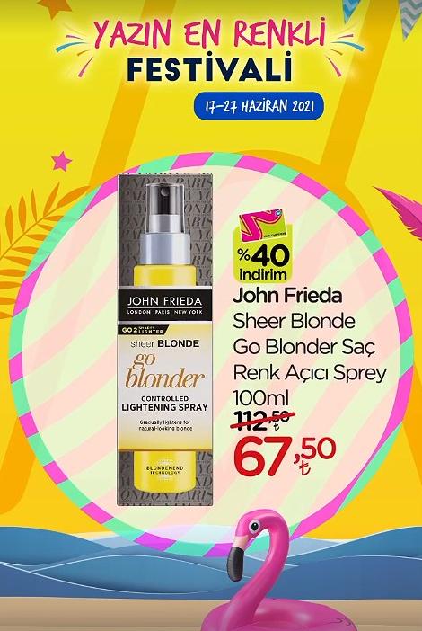 John Frieda Sheer Blonde Go Blonder Saç Renk Açıcı Sprey 100ml image