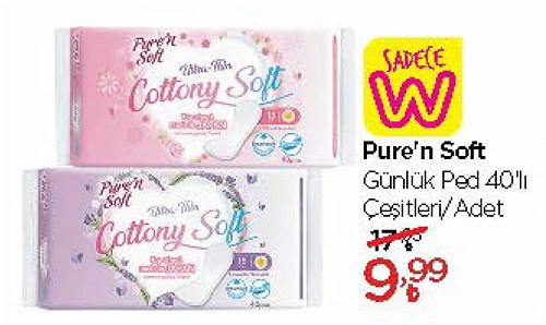 Pure'n Soft Günlük Ped 40'lı Çeşitleri image