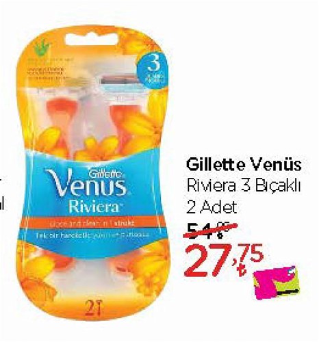 Gillette Venus Riviera 3 Bıçaklı 2 Adet image