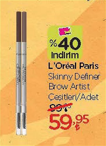 Loreal Paris Skinny Definer Brow Artist Çeşitleri/Adet image