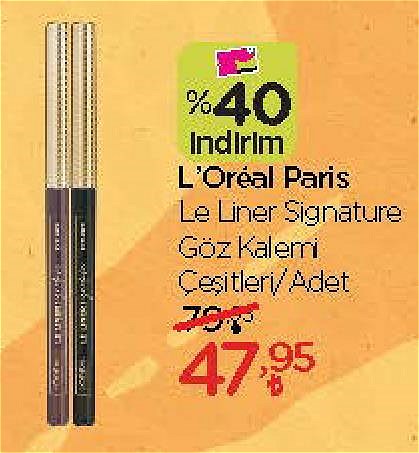 Loreal Paris Le Liner Signature Göz Kalemi ÇeşitleriAdet image