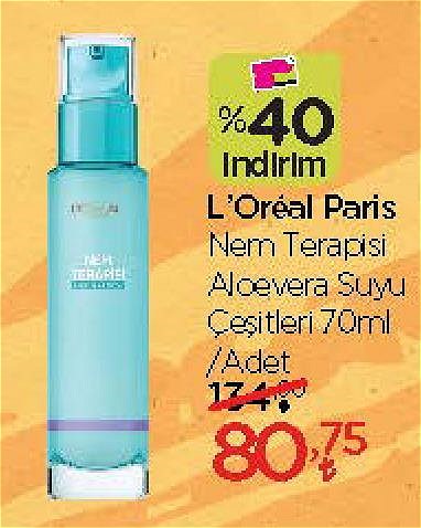 Loreal Paris Nem Terapisi Aloe Vera Suyu Çeşitleri 70 ml image