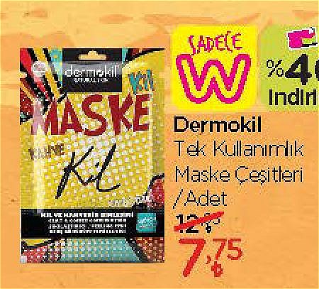 Dermokil Tek Kullanımlık Maske Çeşitleri/Adet image