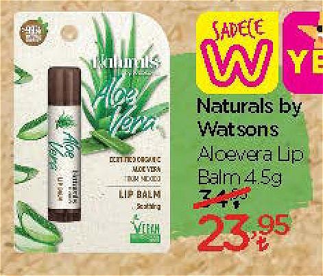 Naturals by Watsons Aloevera Lip Balm 4,5 g image