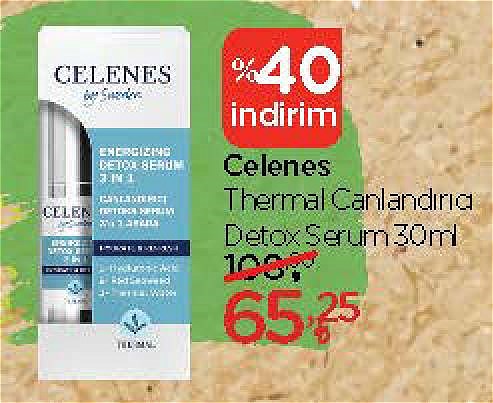 Celenes Thermal Canlandırıcı Detox Serum 30 ml image