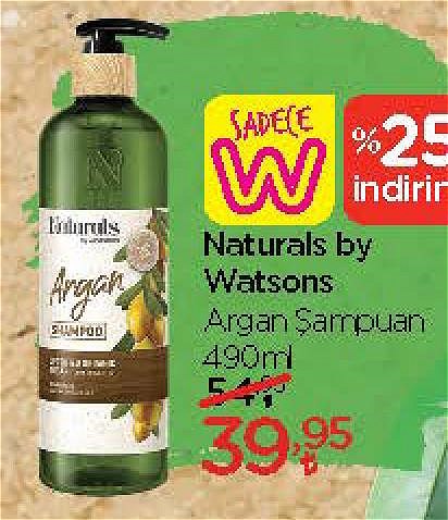 Natural by Watsons Argan Şampuan 490 ml image