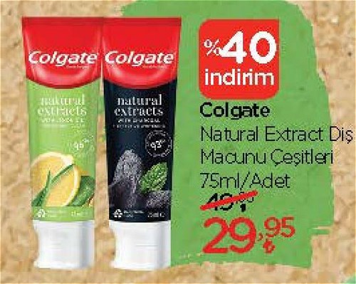 Colgate Natural Extract Diş Macunu Çeşitleri 75 ml image