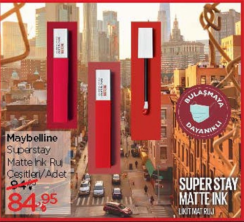 Maybelline Superstay Matte Ink Ruj Çeşitleri/Adet image