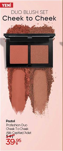 Pastel Profashion Duo Cheek to Cheek Allık Çeşitleri/Adet image