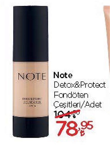 Note Detox&Protect Fondöten Çeşitleri/Adet image