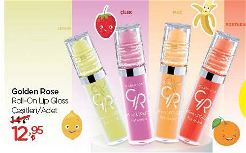 Golden Rose Roll-on Lip Gloss Çeşitleri/Adet image