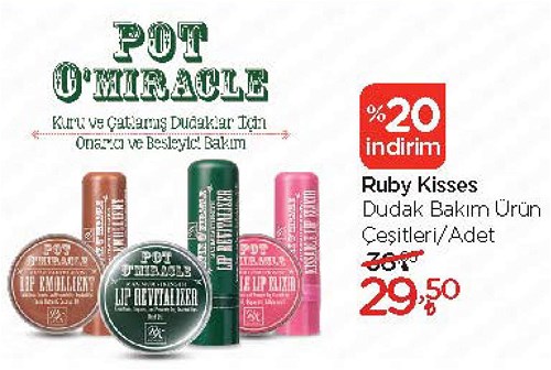 Ruby Kisses Dudak Bakım Ürün Çeşitleri/Adet image