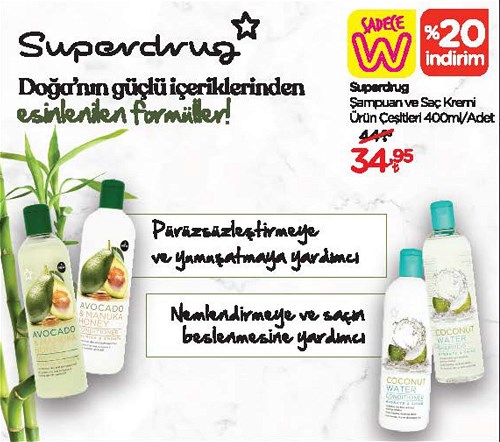 Superdrug Şampuan ve Saç Kremi Çeşitleri 400 ml image