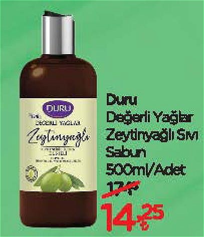 Duru Değerli Yağlar Zeytinyağlı Sıvı Sabun 500 ml image