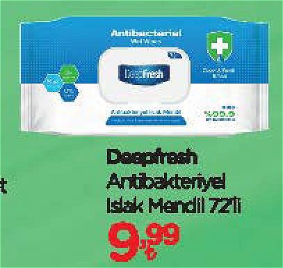 Deepfresh Antibakteriyel Islak Mendil 72'li image