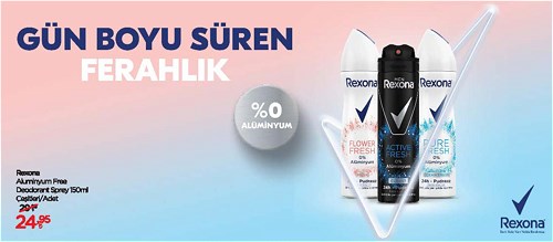 Rexona Aluminyum Free Deodorant Sprey 150 ml Çeşitleri image