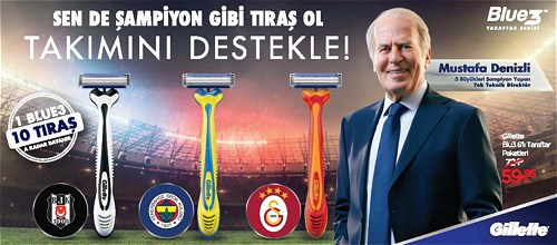 Gillette Blue3 6'lı Taraftar Paketleri image