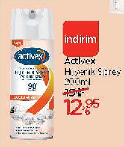 Activex Hijyenik Sprey 200 ml image