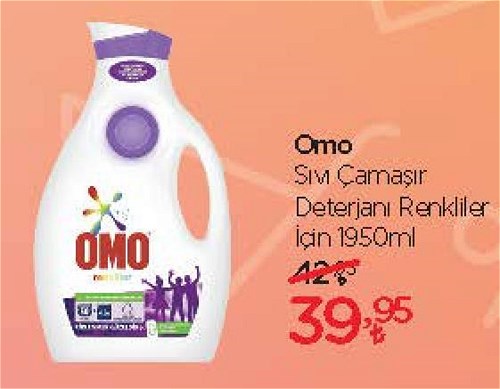 Omo Sıvı Çamaşır Deterjanı Renkliler için 1950 ml image