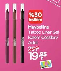 Maybelline Tattoo Liner Gel Kalem Çeşitleri/Adet image