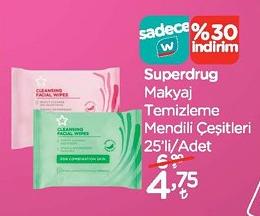 Superdrug Makyaj Temizleme Mendili Çeşitleri 25'li image