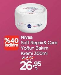 Nİvea Soft Repair&Care Yoğun Bakım Kremi 300ml image