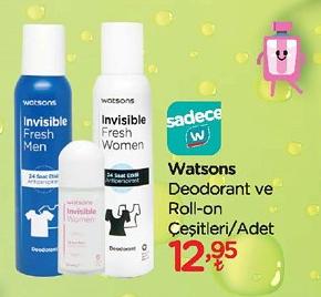 Watsons Deodorant ve Roll-on Çeşitleri/Adet image