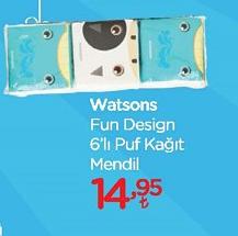 Watsons Fun Design 6'lı Puf Kağıt Mendil image