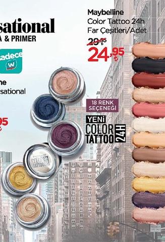 Maybelline Color Tattoo 24h Far Çeşitleri/Adet image