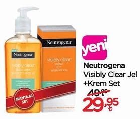 Neutrogena Visibly Clear Jel + Krem Set image