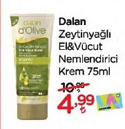 Dalan Zeytinyağlı El&Vücut Nemlendirici Krem 75 ml image