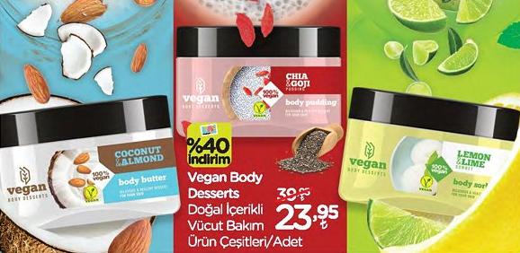 Vegan Body Desserts Doğal İçerikli Vücut Bakım Ürün Çeşitleri/Adet image