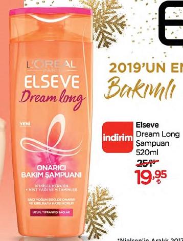 Loreal Paris Elseve Dream Long Şampuan 520ml image