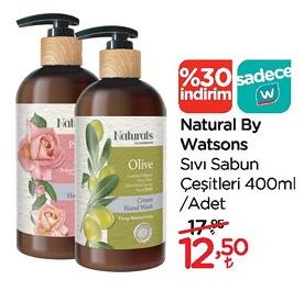 Natural By Watsons Sıvı Sabun Çeşitleri 400ml image