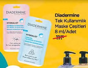 Diadermine Tek Kullanımlık Maske Çeşitleri 8 ml image