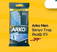 Arko Men Banyo Tıraş Bıçağı 5'li image