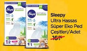 Sleepy Ultra Hassas Süper Eko Ped Çeşitleri/Adet image