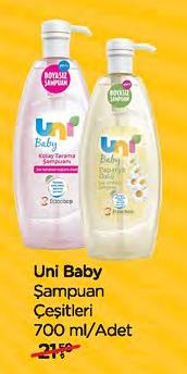 Uni Baby Şampuan Çeşitleri 700 ml image