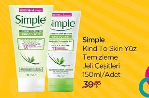 Simple Kind To Skin Yüz Temizleme Jeli Çeşitleri 150ml image